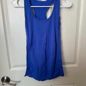 Women's Blue Racerback Tank Top